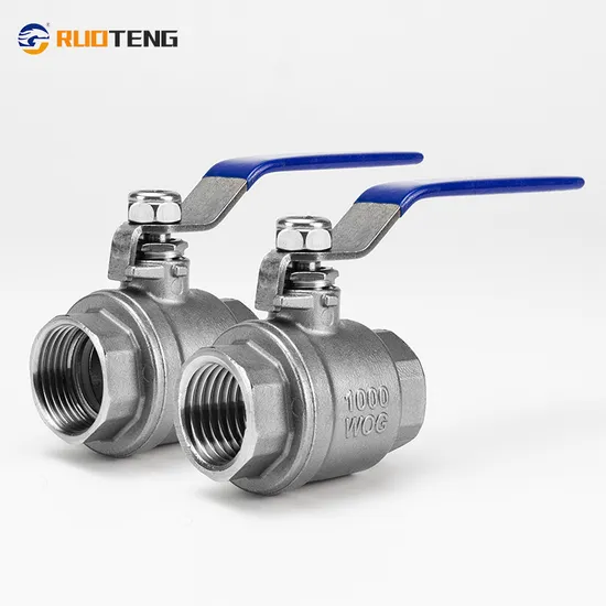Industrial/Sanitary Full Bore Threaded NPT/BSPT/Bsp Stainless Steel CF8/CF8m DN15 Floating Check Valve/Strainer/Globe Valve/Ball Valve