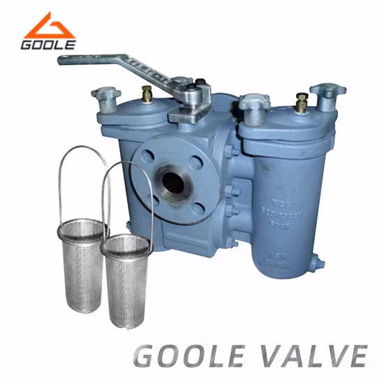 Duplex Oil Strainer/Duplex Oil Filter/with Three Way Ball Valve/ Plug Valve/Butterfly Valve