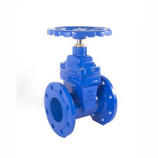 DIN F4/BS5163/AWWA Gate Valve, OS&Y Rubber Wedge Resilient Seated Non Rising Stem Ductile Iron /Cast Iron Control Knife Sluice F4 Fl 