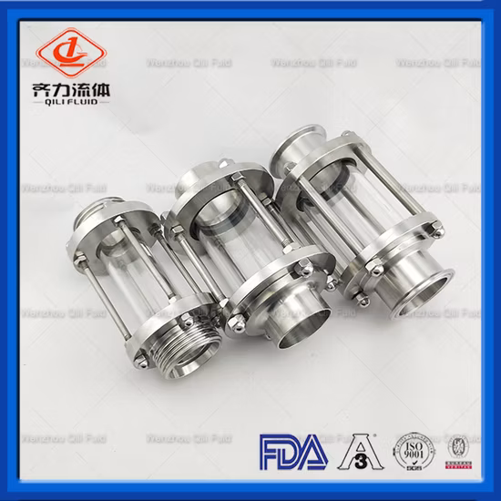 Sanitary Stainless Steel Tubular Inline Weld/Thread/ Clamp Sight Glass