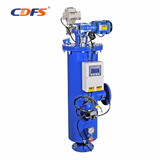 Industrial Water Filter Automatic Backwash Brush Type Self Cleaning Strainer Filter 50 Microns for Wastewater/ Seawater Desalination Water Treatment