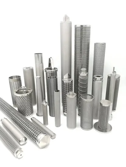 Metal Mesh Oil Particle Stainless Steel Perforated Screen Conical Sintered Water Filter Strainer Cartridge Element 