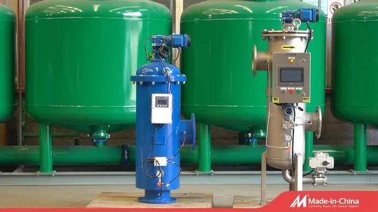 Industrial Water Filter Automatic Backwash Brush Type Self Cleaning Strainer Filter 50 Microns for Wastewater/ Seawater Desalination Water Treatment 